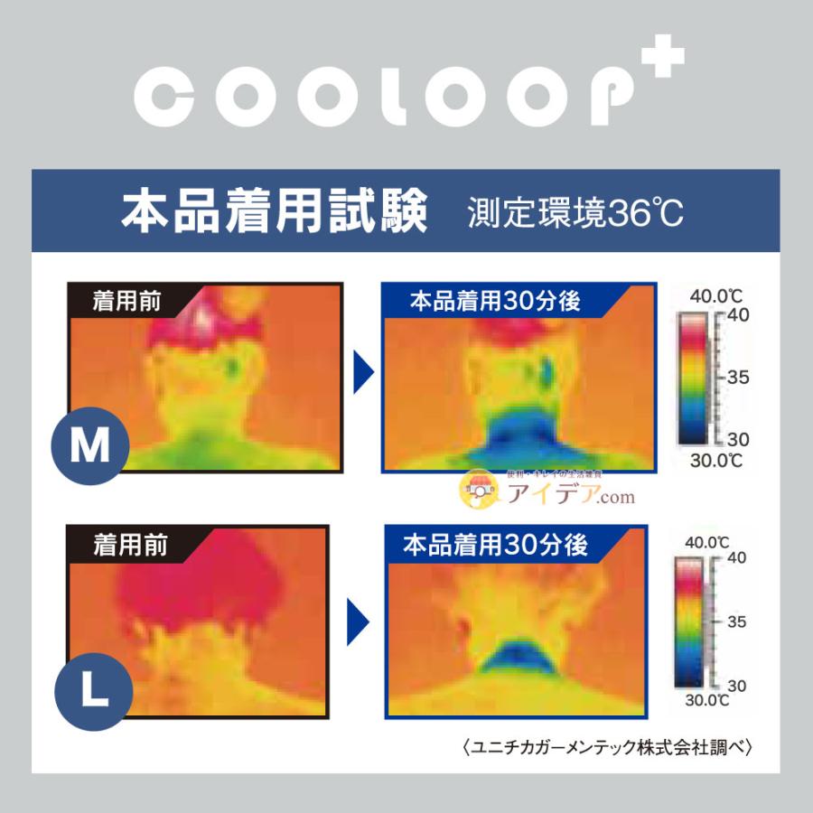 母の日 父の日 ギフト ネックリング クーループ 首 冷やす アイスネック 猛暑対策 熱中症対策 COOLOOPネックリング プラス ブルー コジット｜cogit｜13