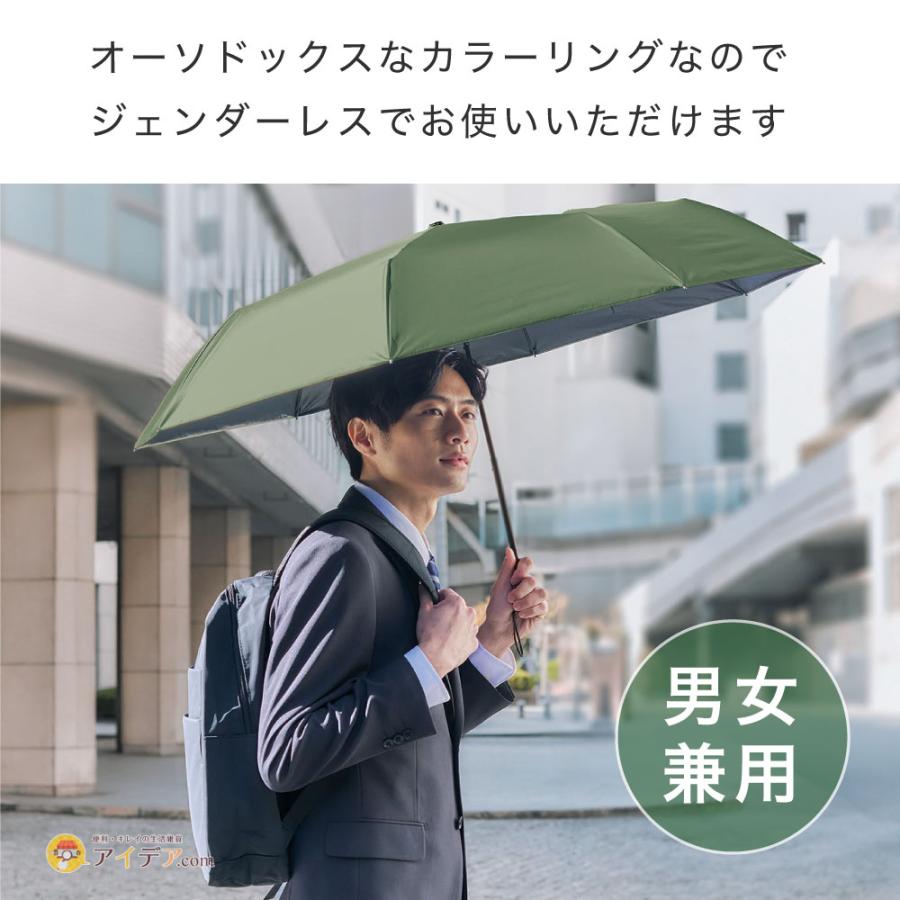 日傘 折りたたみ 長傘 【8本骨】 放射冷却 近赤外線 紫外線対策 遮光1級  サンブロックラボ 遮夏クール晴雨兼用傘3段コンパクト60 [コジット] |  | 16
