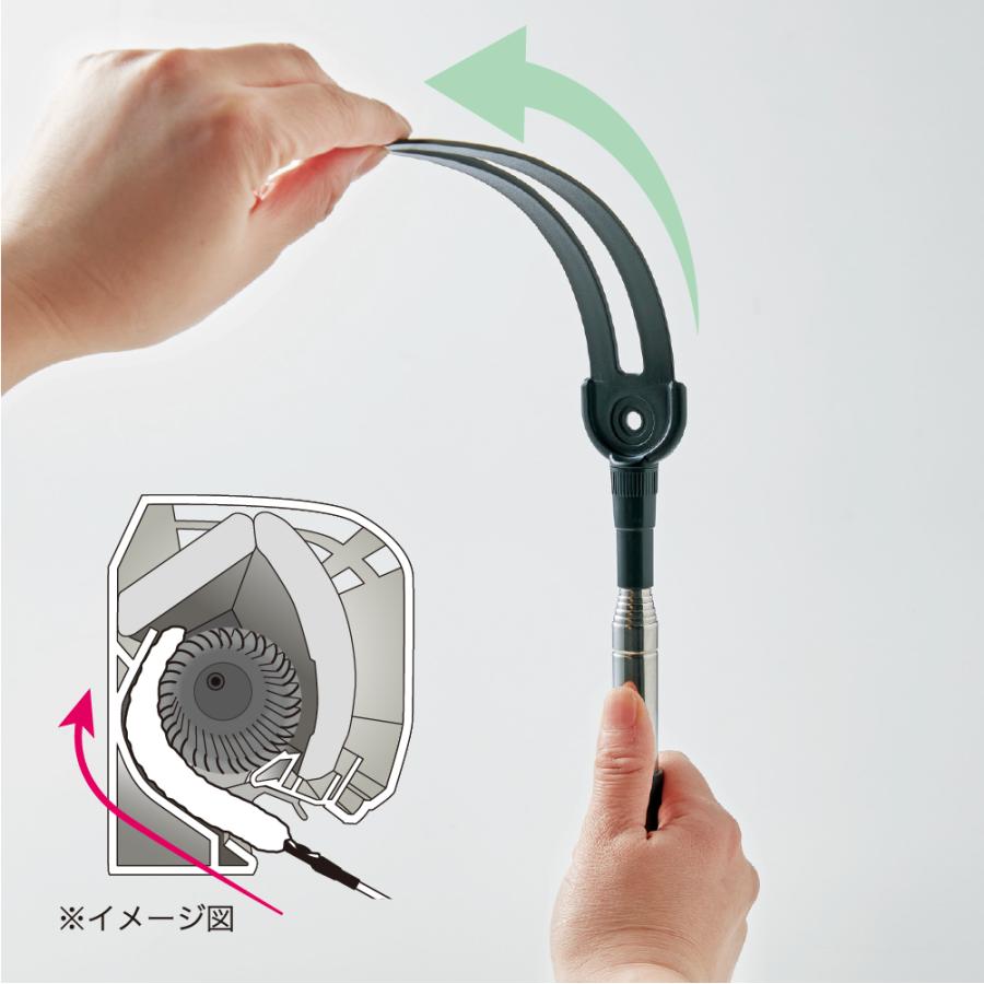 エアコン 掃除 ブラシ 隙間 ホコリ 届かない ロングブラシ 隙間ブラシ ホコリ取り 節電 のびのびエアコン汚れごっそりすき間職人  [コジット] | COGIT | 05