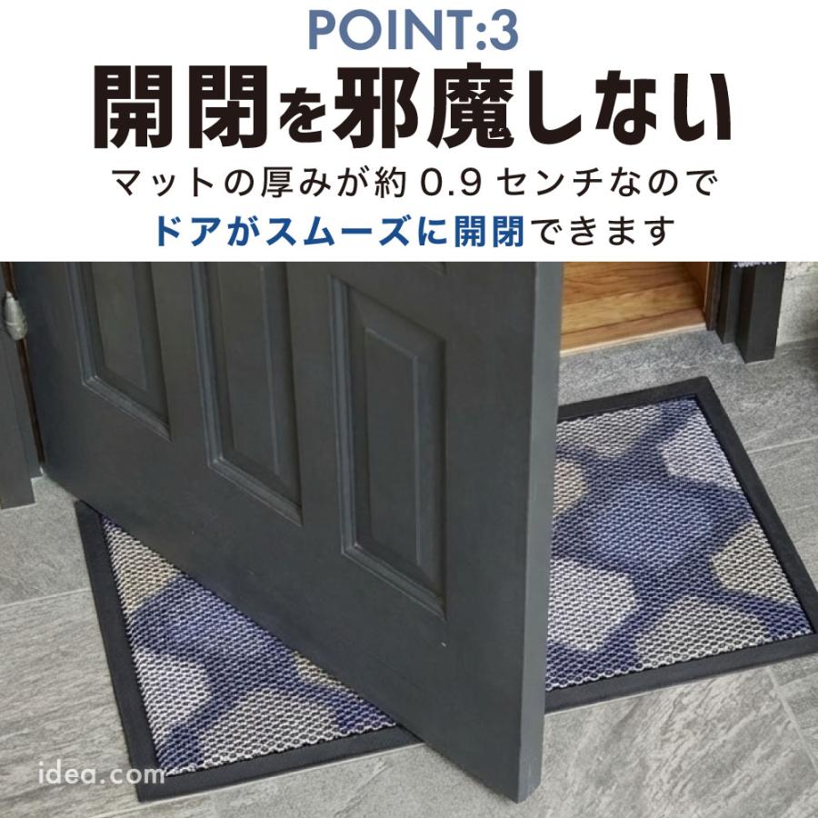 玄関マット 砂落としマット メッシュ 砂が落ちる 泥落とし 玄関 砂 対策 汚れ 防止 薄型 滑り止め 水洗い 砂が落ちやすいメッシュ玄関マット [コジット] |  | 07
