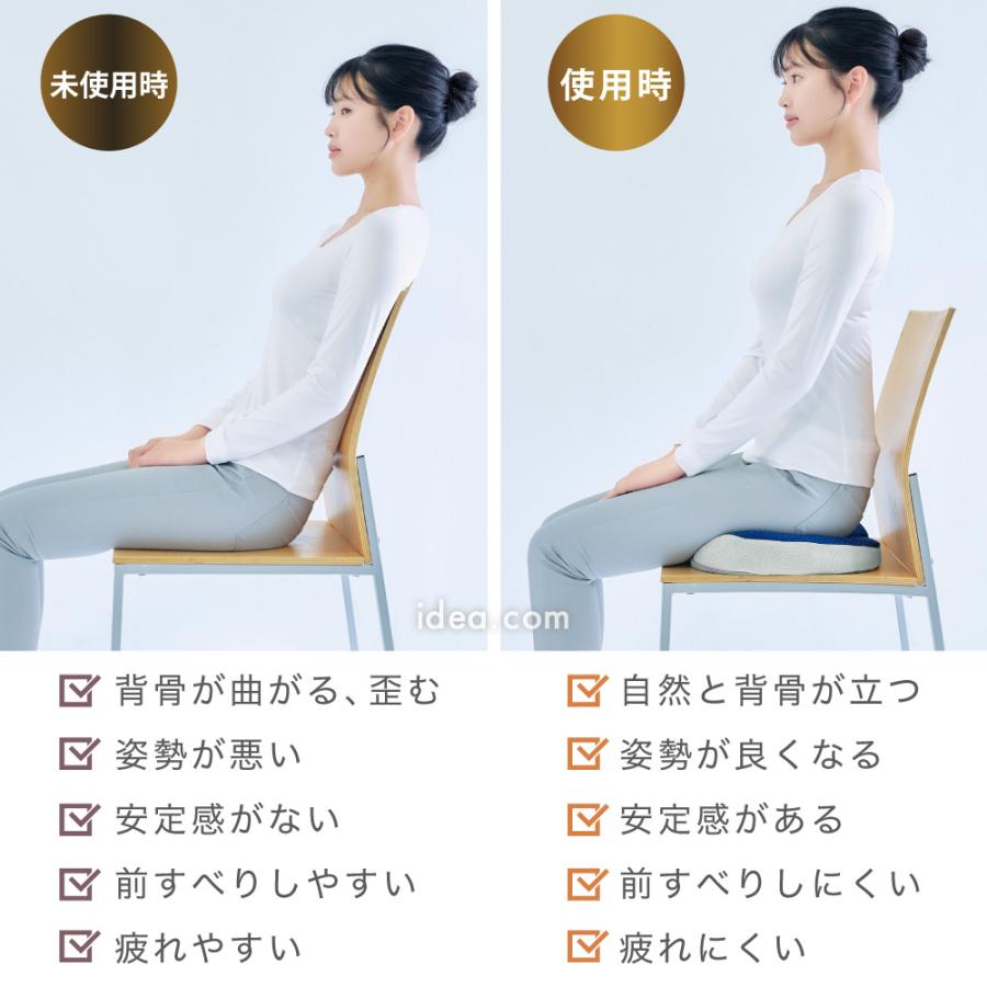 クッション 背筋を立てる 美姿勢 オフィス 姿勢矯正 健康 坐骨神経対策