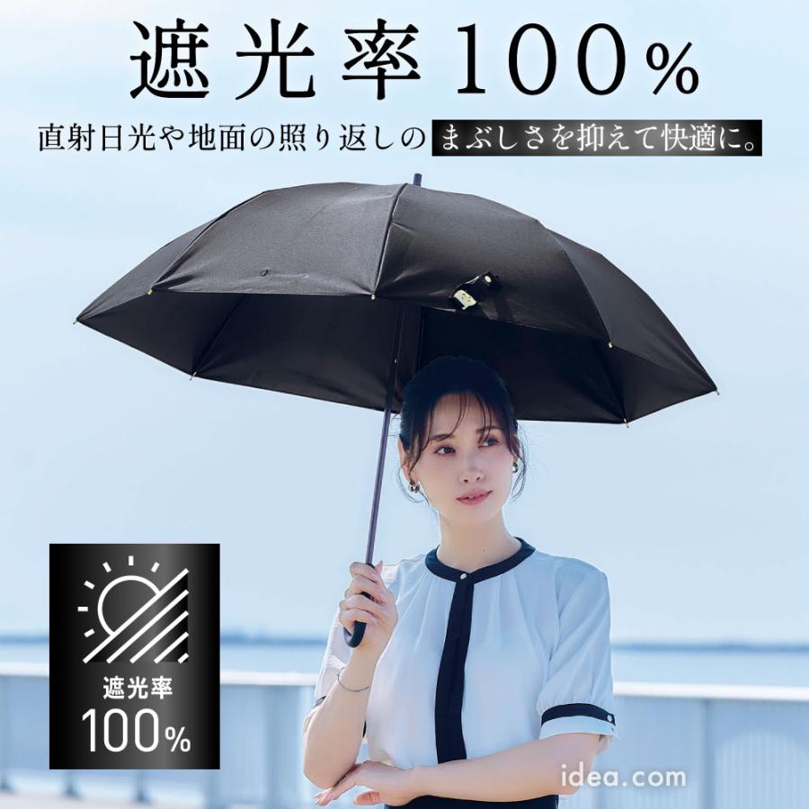 【マットの日傘】 2段折りたたみ 日傘 Mattブラック 完全遮光 UV100％ サンブロックラボ遮夏傘2段2way  [コジット] | COGIT | 11