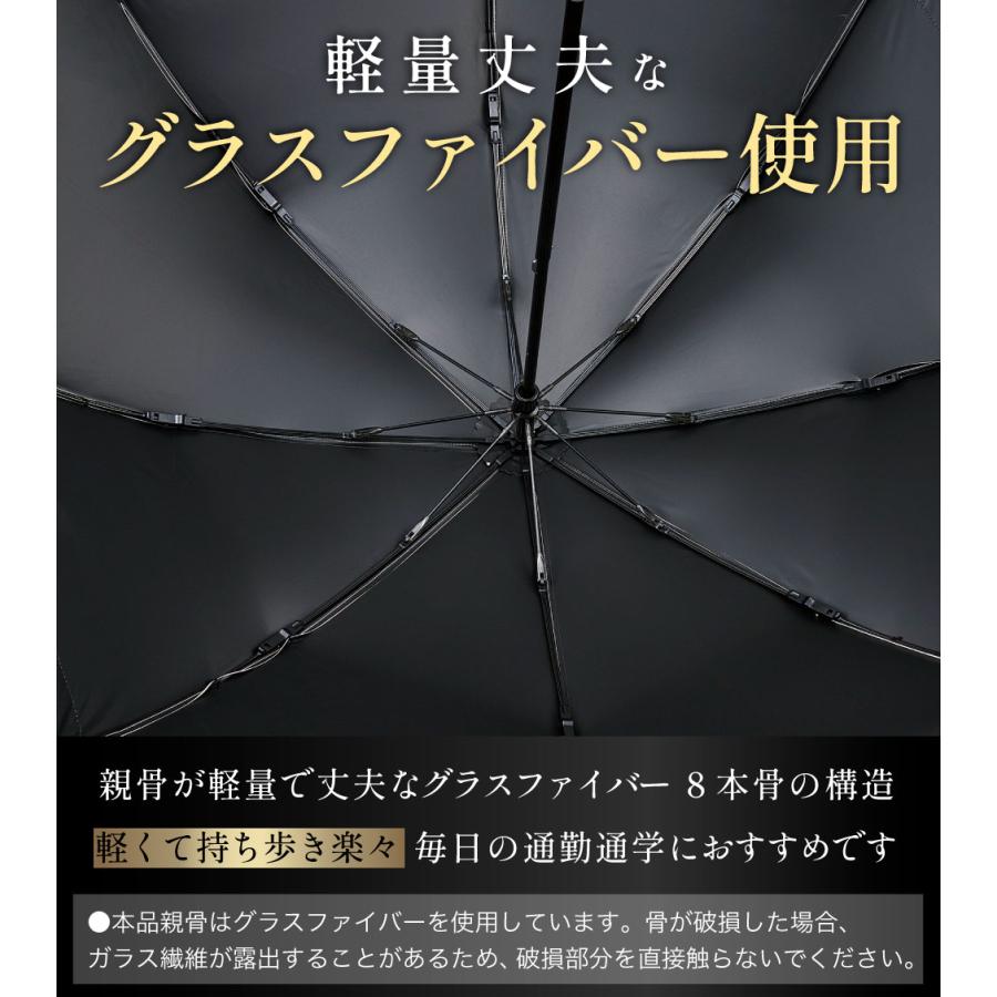 【マットの日傘】 2段折りたたみ 日傘 Mattブラック 完全遮光 UV100％ サンブロックラボ遮夏傘2段2way  [コジット] | COGIT | 14