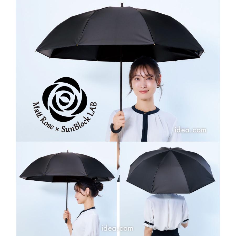 【マットの日傘】 2段折りたたみ 日傘 Mattブラック 完全遮光 UV100％ サンブロックラボ遮夏傘2段2way  [コジット] | COGIT | 15