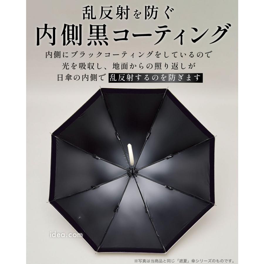 【マットの日傘】 2段折りたたみ 日傘 Mattブラック 完全遮光 UV100％ サンブロックラボ遮夏傘2段2way  [コジット] | COGIT | 04