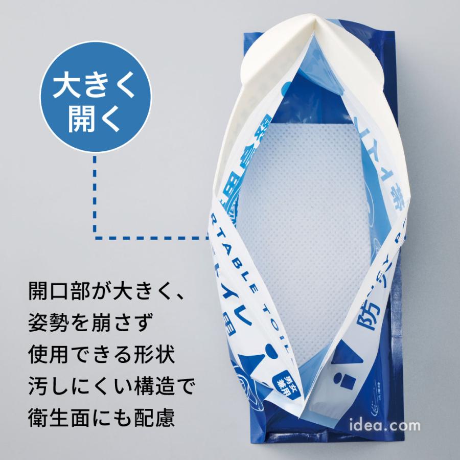 簡易トイレ 携帯トイレ 防災用品 非常用 防災用 コンパクト COGIT防災 緊急用携帯ミニトイレ3個組【メール便】コジット | COGIT | 04