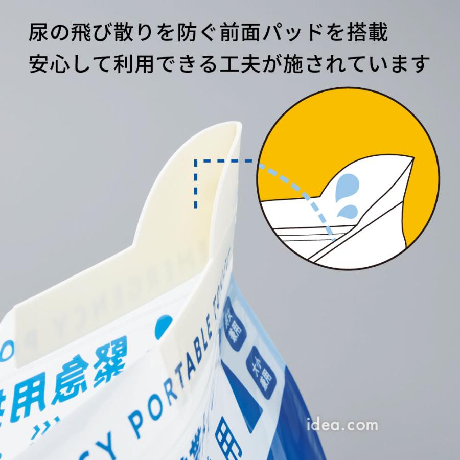 簡易トイレ 携帯トイレ 防災用品 非常用 防災用 コンパクト COGIT防災 緊急用携帯ミニトイレ3個組【メール便】コジット | COGIT | 05