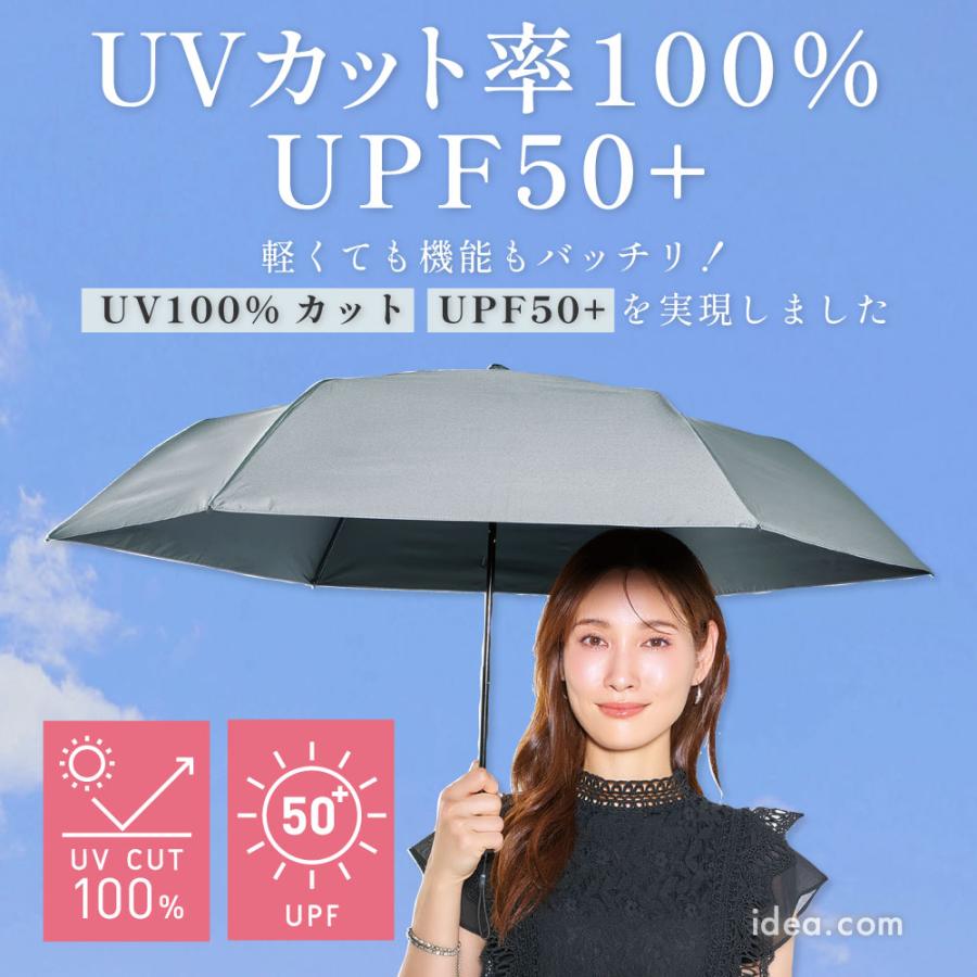 日傘 折りたたみ 軽量 【6本骨】 UV日傘 遮光 遮熱 晴雨兼用 3段折り畳み傘 UVカット率約100% サンブロックラボ 晴雨兼用傘3段ライト [コジット]  レディース | COGIT | 07
