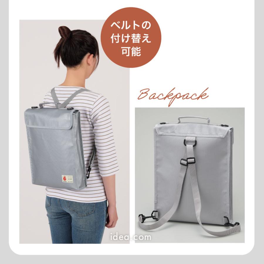 貴重品防炎バッグ パスポートをまとめて収納 2WAY 手提げ リュック スリム 隙間収納 防災グッズ 火災対策 COGIT防災 貴重品防炎バッグコジット | COGIT | 08