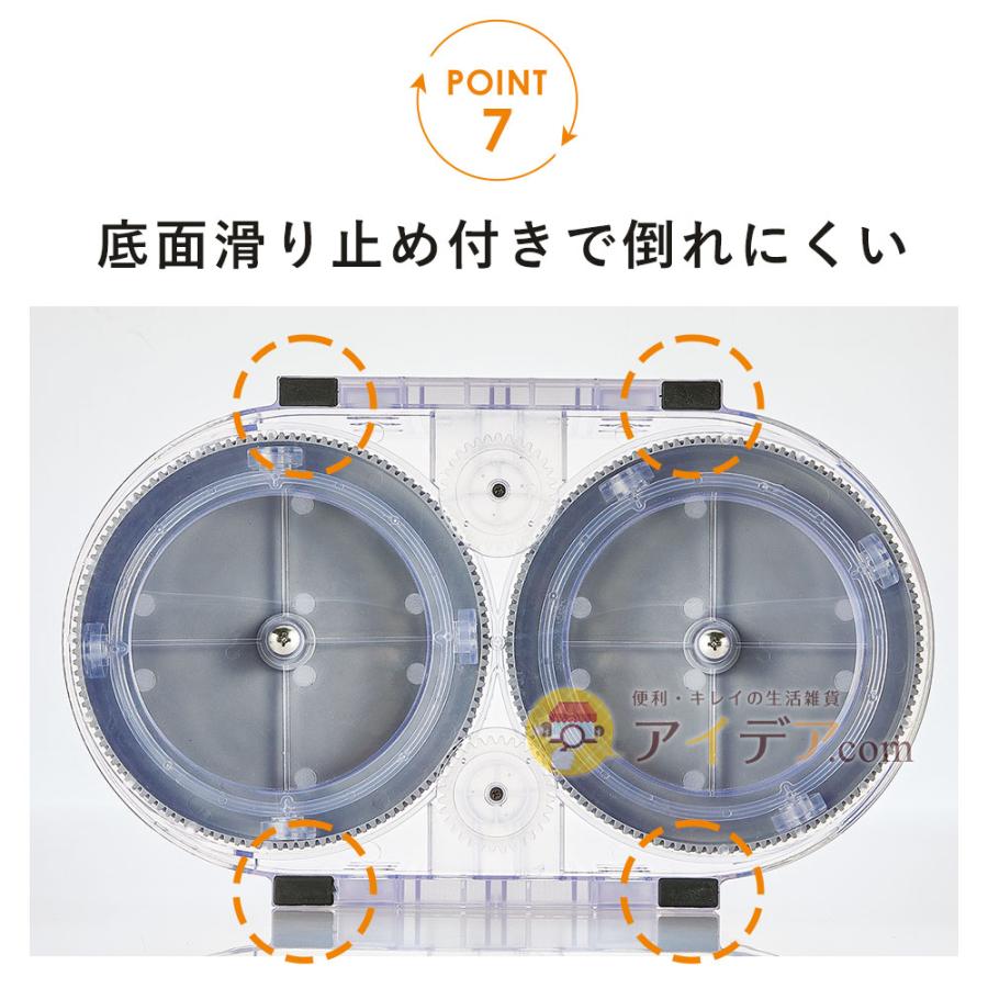 冷蔵庫 便利グッズ 回転台 省スペース調味料ラック マワリーナDX コジット  360度回転 収納 取り出しやすい フードロス 対策｜cogit｜12