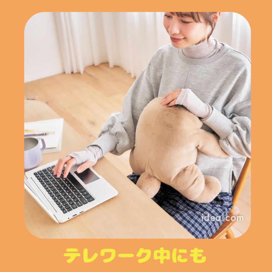 USB 温熱クッション あったかクッション 温活 冷え対策 防寒 背中 ポカポカ ふわふわ 抱っこ おんぶ ソクホカ おんぶに抱っこクッション コジット | COGIT | 15