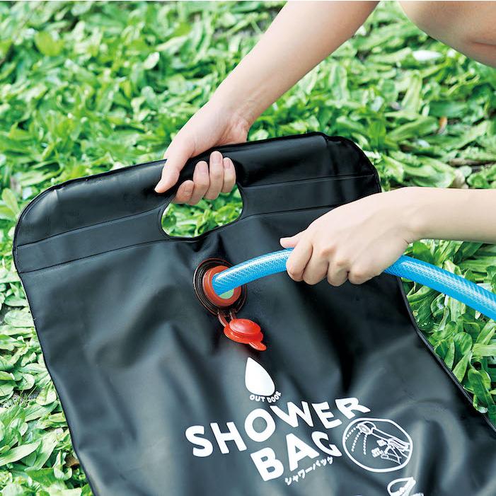 簡易シャワー 防災グッズ ポータブルシャワー アウトドア 防災 BBQ 海水浴 小さく保存！ストッパー付シャワーバッグ コジット | COGIT | 11