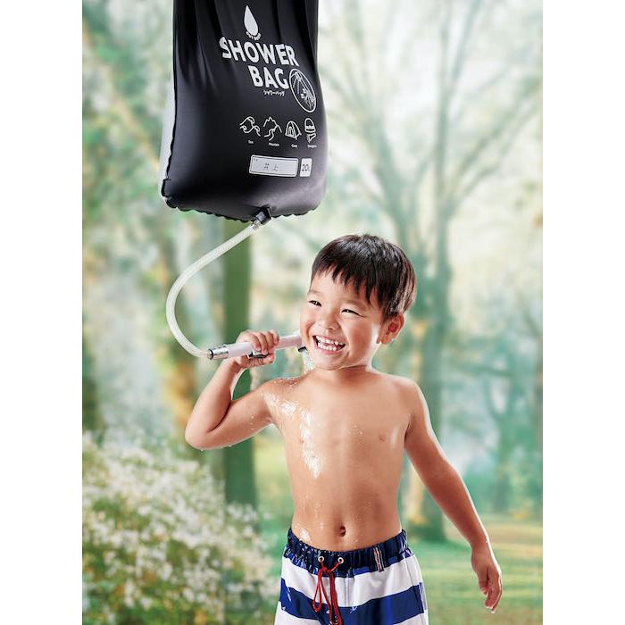簡易シャワー 防災グッズ ポータブルシャワー アウトドア 防災 BBQ 海水浴 小さく保存！ストッパー付シャワーバッグ コジット | COGIT | 08