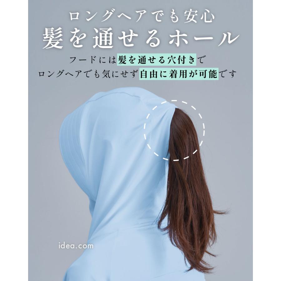 コジット UVパーカー フェイスガードuvパーカー 接触冷感 完全防備 遮熱 撥水 日焼け防止 紫外線対策 サンブロックラボの画像
