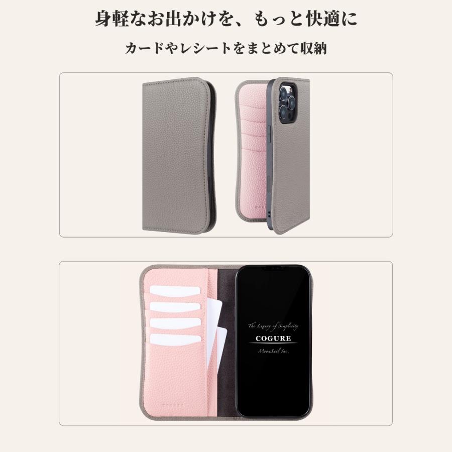 iPhone 本革ケース 手帳型 カード収納 磁石なし COGURE iPhone18 Pro Max 18 Pro iPhone17 Pro Max 17 Pro 17 17e iPhone Air iPhone16 |  | 02