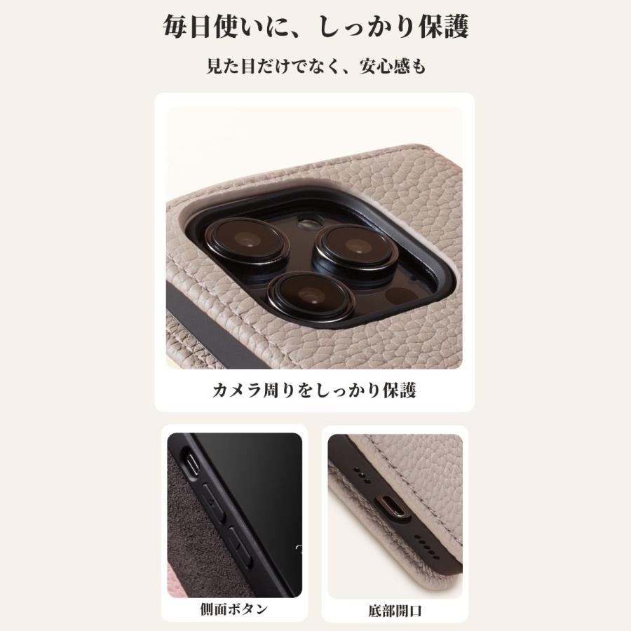 iPhone 本革ケース 手帳型 カード収納 磁石なし COGURE iPhone18 Pro Max 18 Pro iPhone17 Pro Max 17 Pro 17 17e iPhone Air iPhone16 |  | 04