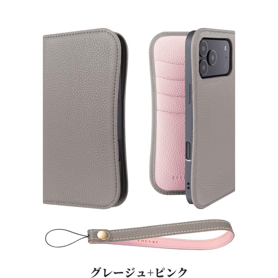 iPhone 本革ケース 手帳型 カード収納 磁石なし COGURE iPhone18 Pro Max 18 Pro iPhone17 Pro Max 17 Pro 17 17e iPhone Air iPhone16 |  | 08