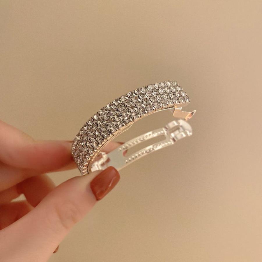 ラインストーン バレッタ ヘアクリップ ヘアゴム ヘアアクセサリー