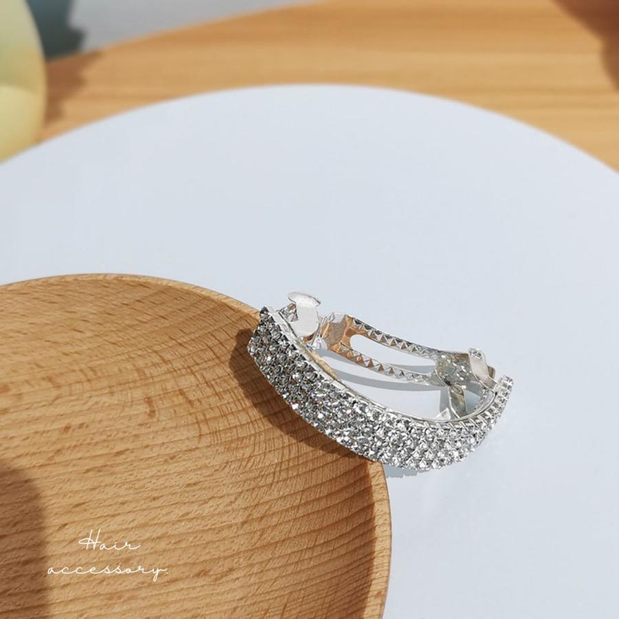ラインストーン バレッタ ヘアクリップ ヘアゴム ヘアアクセサリー