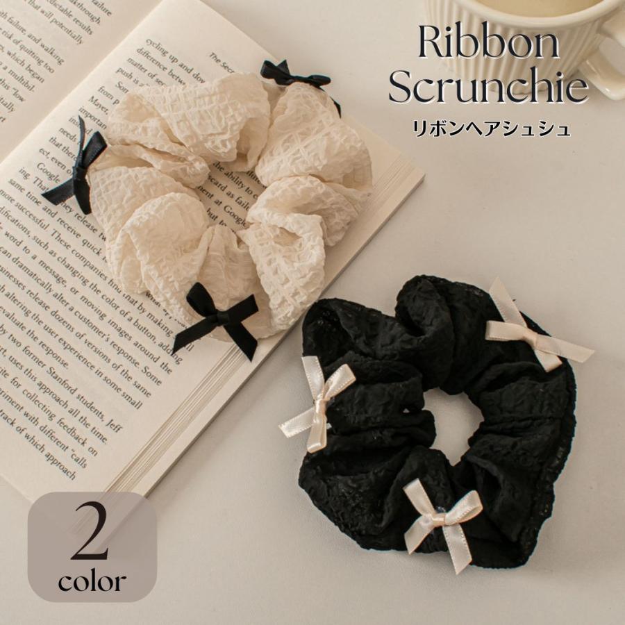 リボンシュシュ ヘアアクセサリー 髪留め ヘアゴム 大人 韓国 Su 33 贅沢