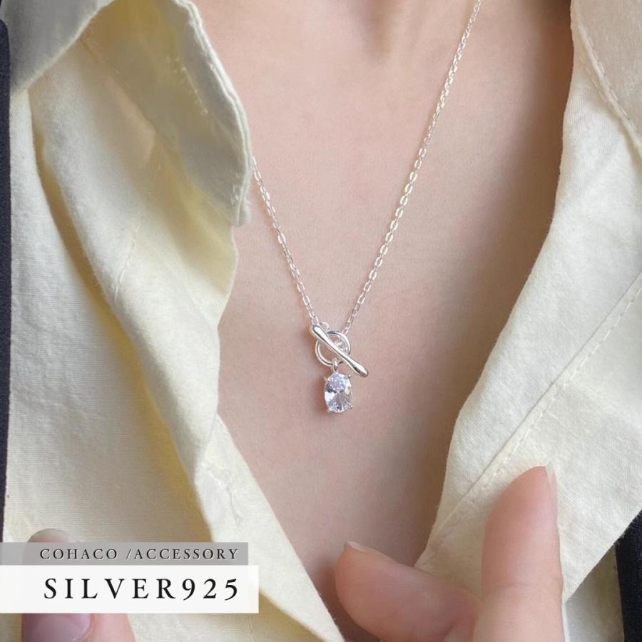 k18 一粒キュービックネックレス ネックレス シルバー925 キュービックジルコニア K18 一粒ダイヤ
