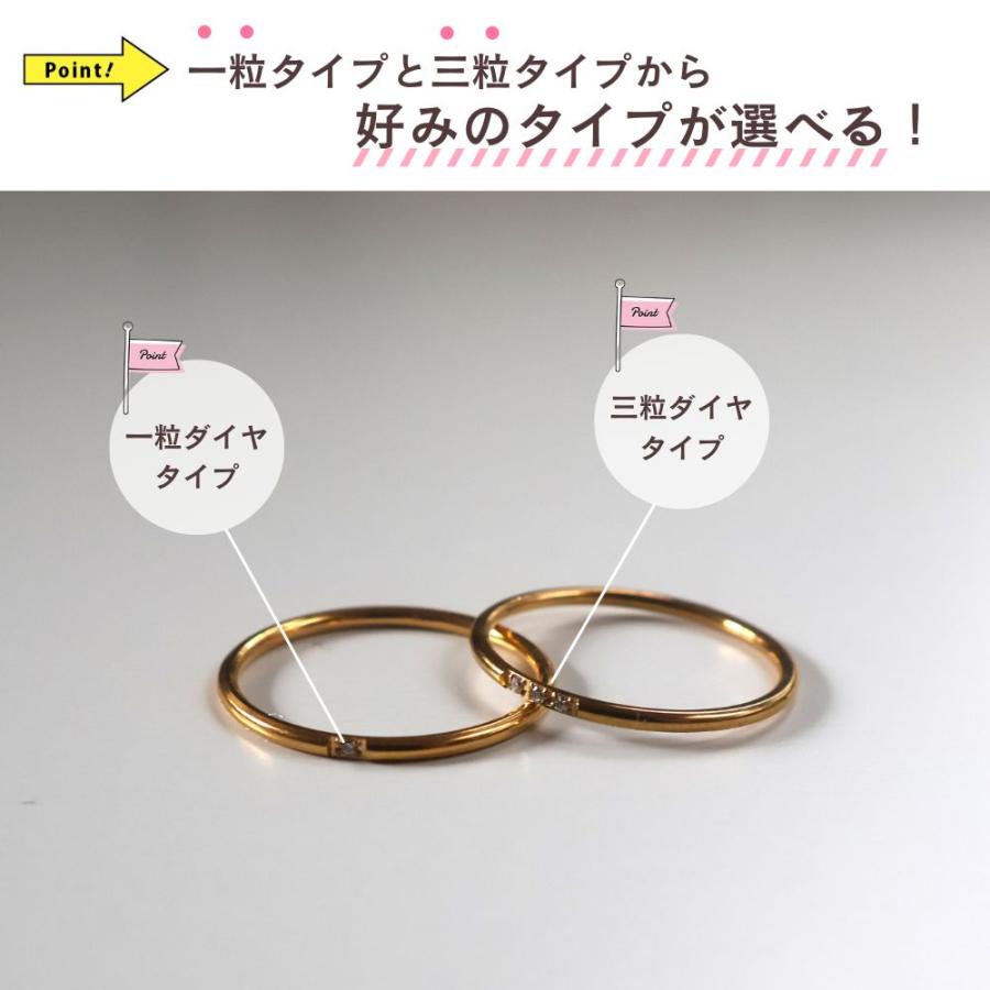 1000円均一アクセサリー リング 細め サージカルステンレス 18金