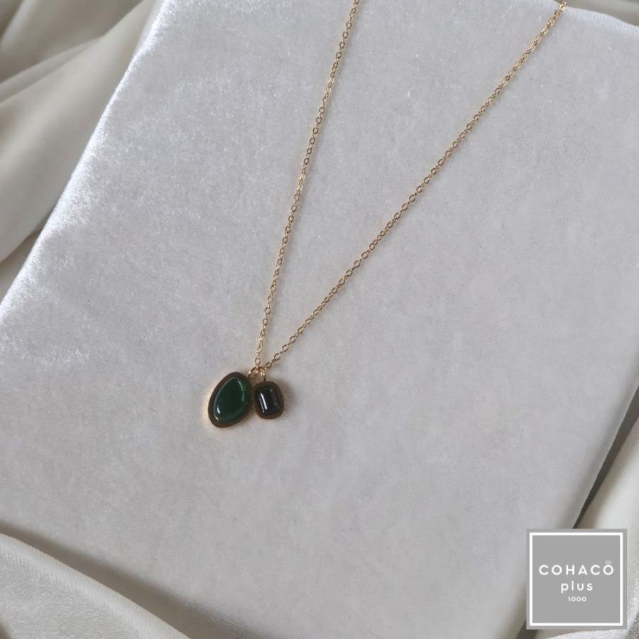1000円均一アクセサリー 天然石ネックレス サージカルステンレス 18金