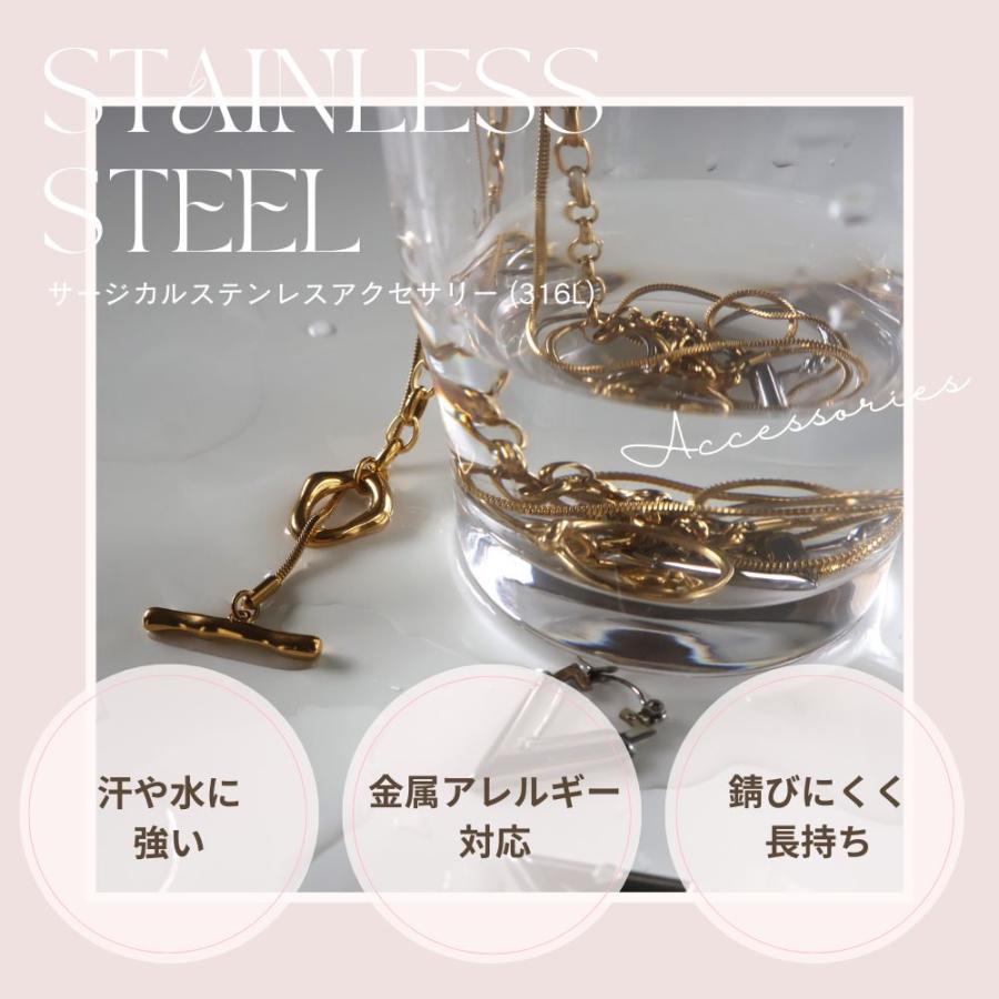 1000円均一アクセサリー ペタルチェーンネックレス サージカル
