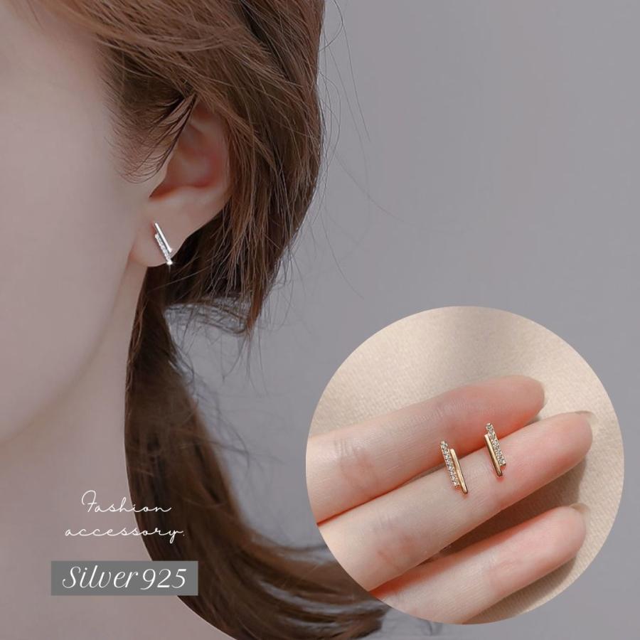 ミニピアス 小さい 極小 シンプル オフィス キラキラ シルバー ミニピアス 小さい 極小 シンプル オフィス キラキラ シルバー