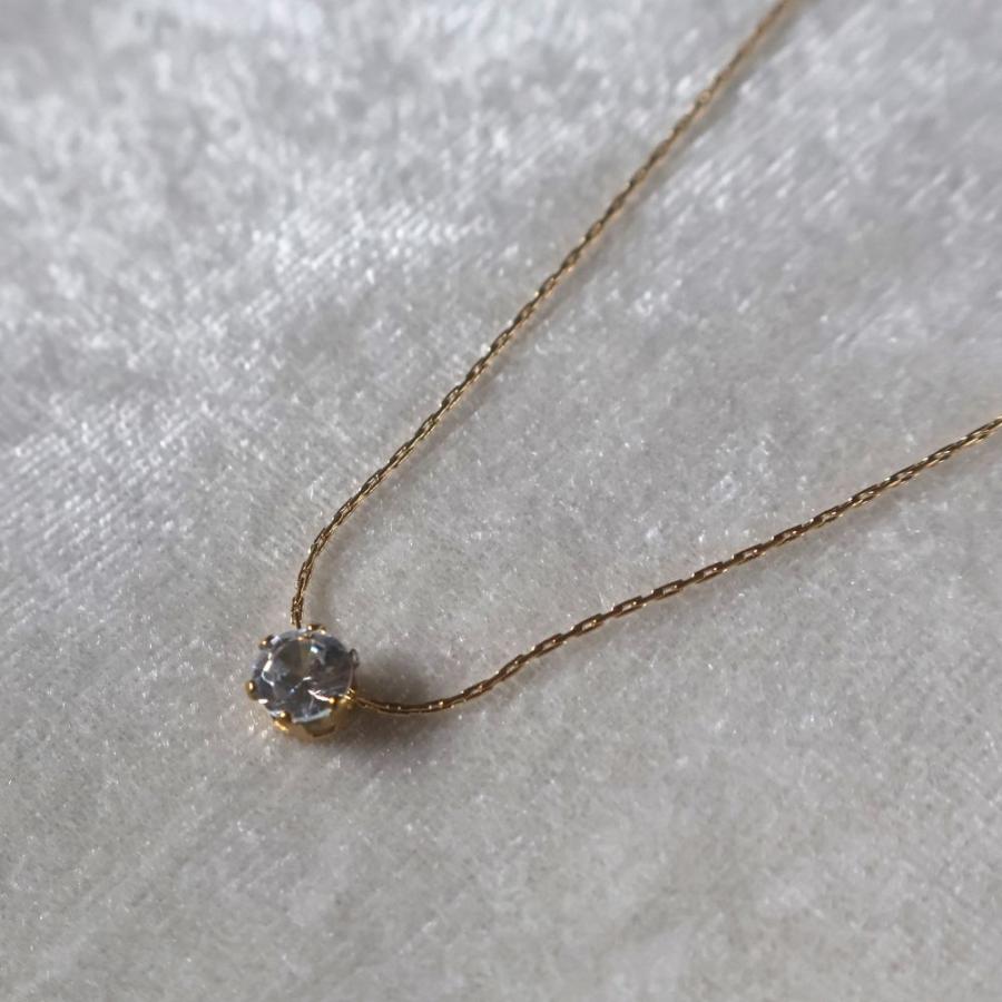 1000円均一アクセサリー 一粒ダイヤネックレス サージカルステンレス 