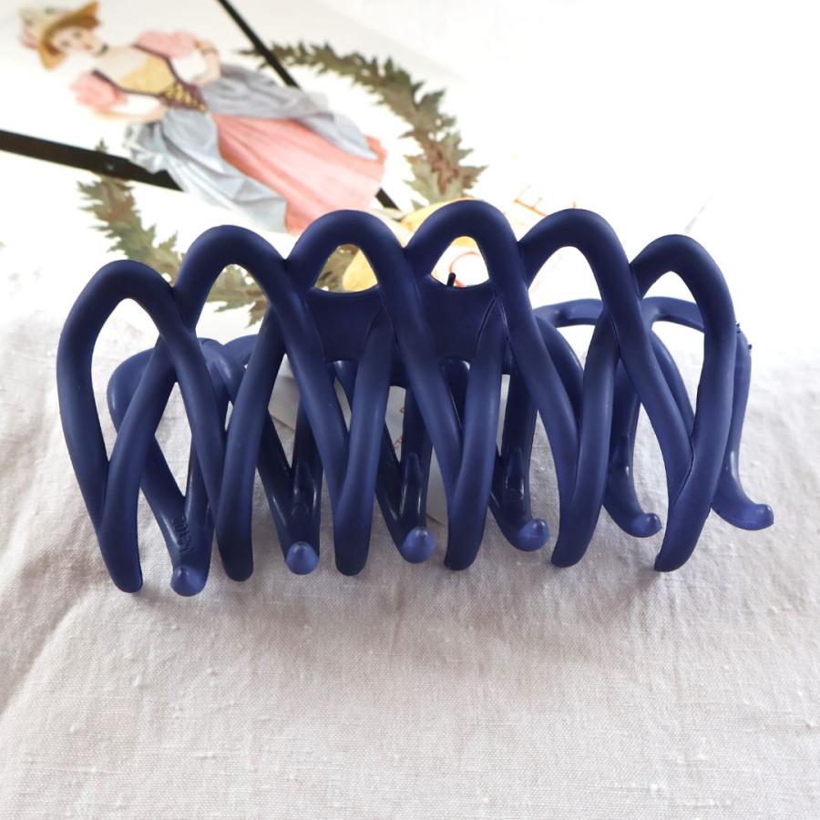 バンスクリップ ヘアークリップ ヘアクリップ マットカラー うねうね