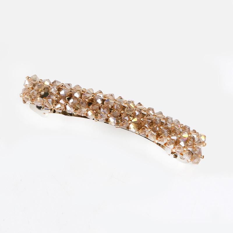 新品未使用◎ クリスタルビジュー　パールキラキラバレッタ バレッタ クリスタル ビジュー キラキラ 上品 ビーズ ヘア