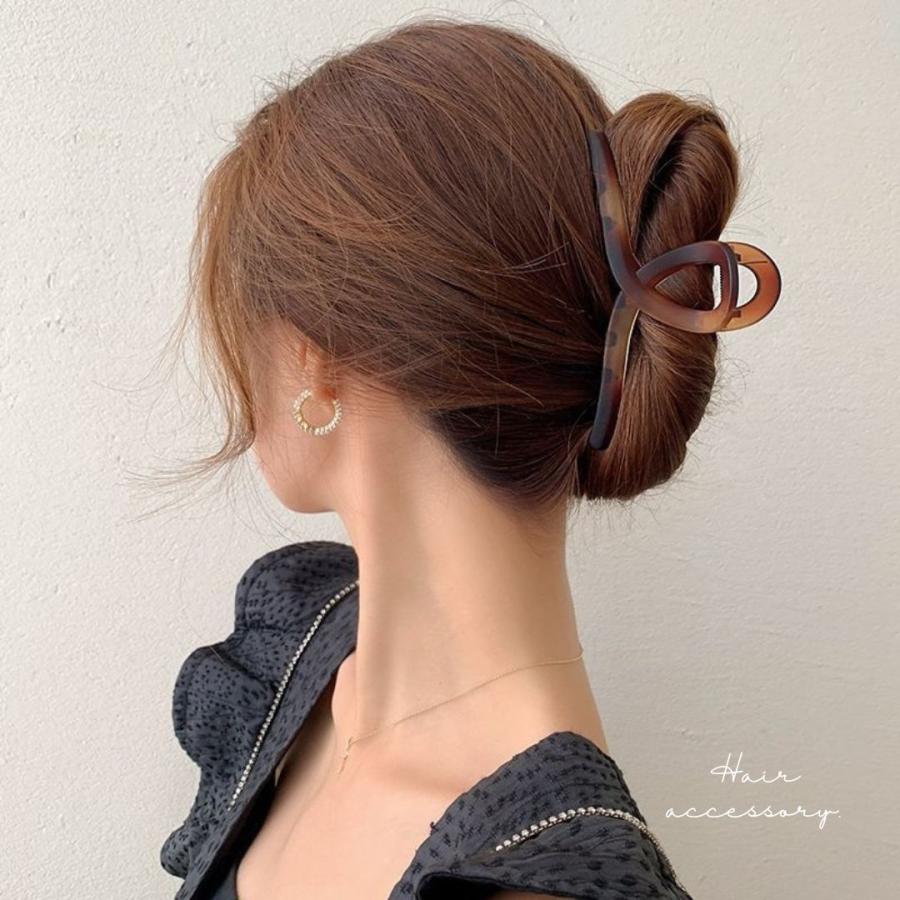 ヘアクリップ べっ甲 特大 大きめ ヘアークリップ しっかり留まる 艶消し マットカラー 13cm 11cm まとめ髪 多毛 大人 CR-50｜cohaco｜15