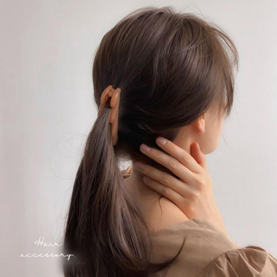 バナナクリップ ヘアクリップ 翡翠 艶 三つ編み くすみカラー ヘア