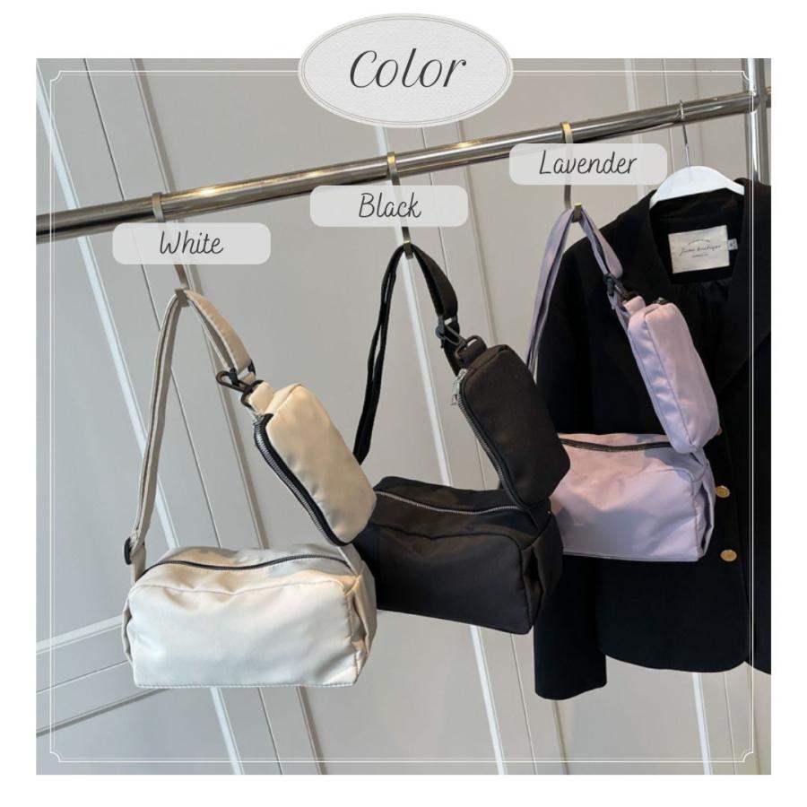 ポーチ付きナイロンミニショルダーバッグ ボディバッグ スマホポーチ