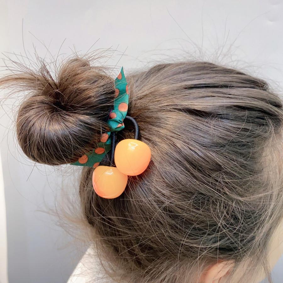 さくらんぼヘアゴム チェリー ヘアーゴム ヘアアクセサリー かわいい