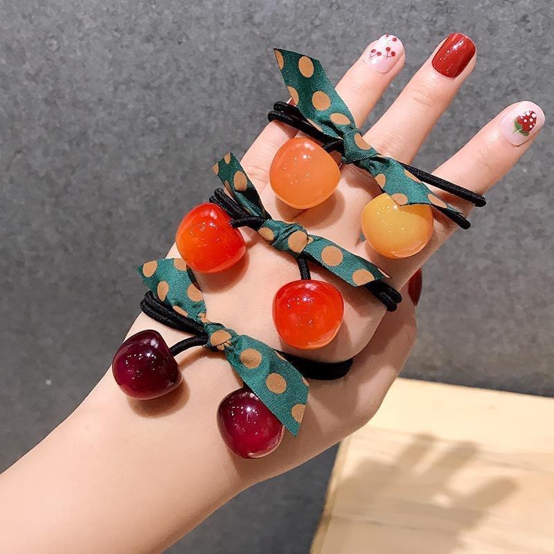 さくらんぼヘアゴム チェリー ヘアーゴム ヘアアクセサリー かわいい