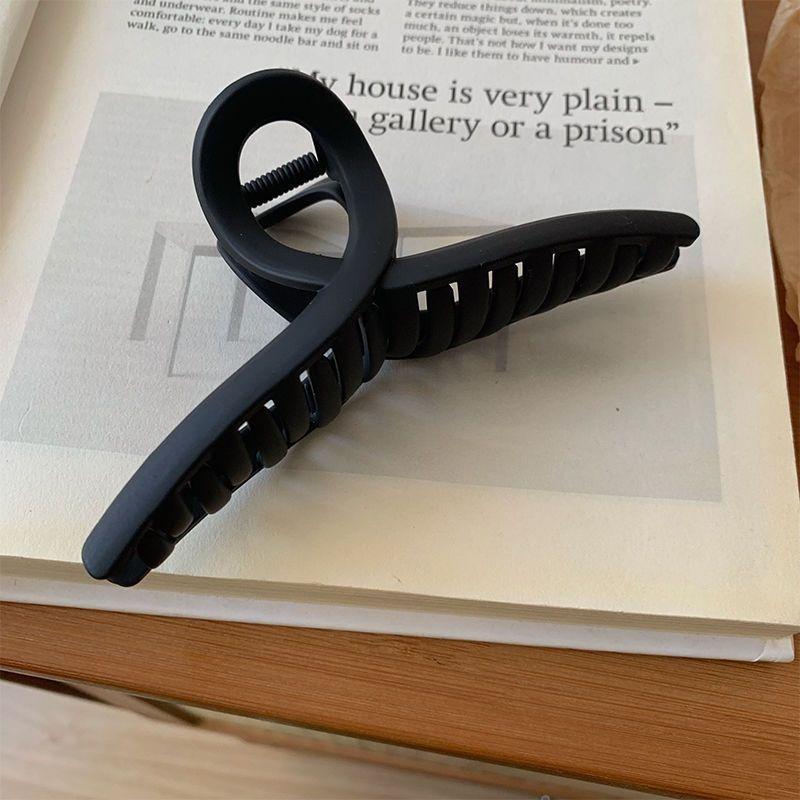 バンスクリップ 特大 13cm 大きめ ヘアクリップ マットカラー