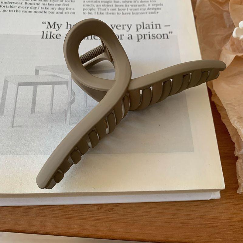 バンスクリップ 特大 13cm 大きめ ヘアクリップ マットカラー