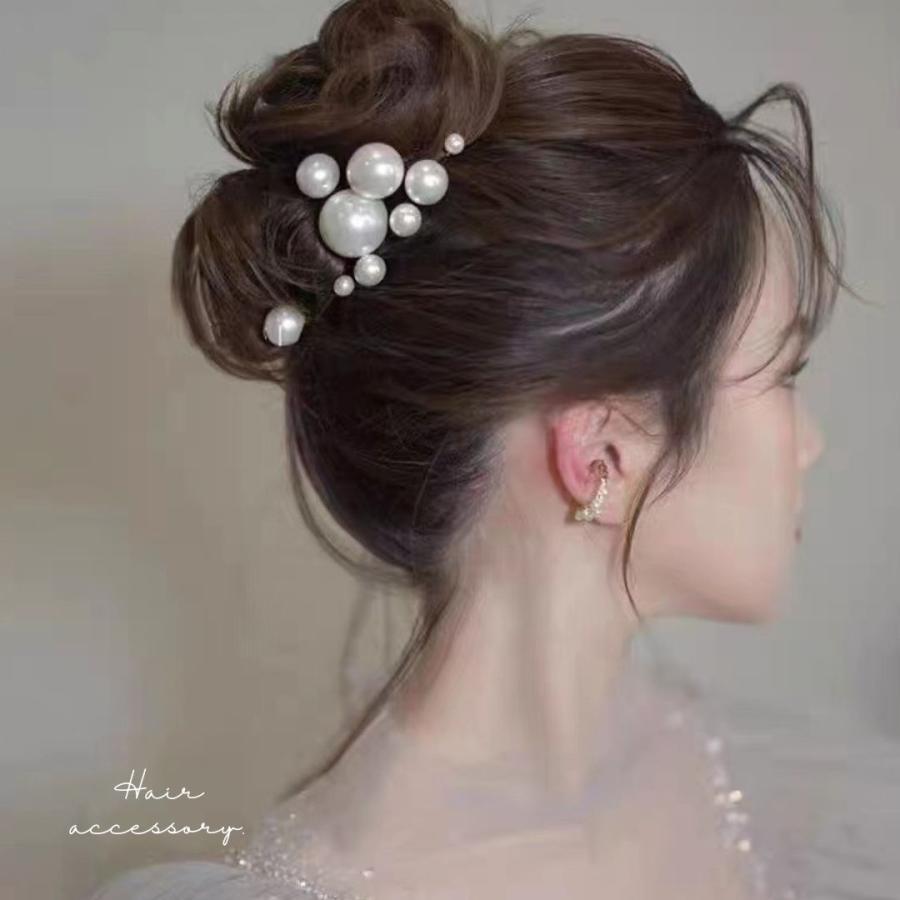 サクラサク◆新品未使用◆コレットマルーフ　パールヘアピン　2本セット パール ヘアピンセット 18本セット Uピン ヘアセット 結婚式 パーティ