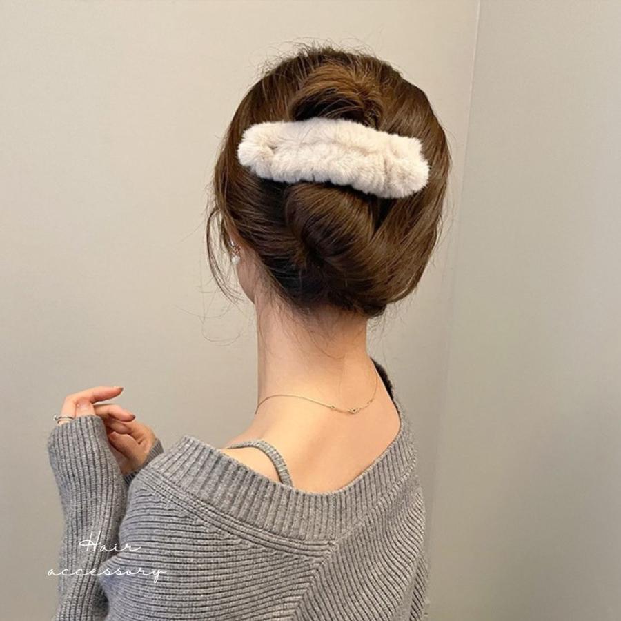 アレク　赤いファー付きヘアクリップ 楽天市場】【ガールズシリーズ】ファーヘアクリップ SESAME