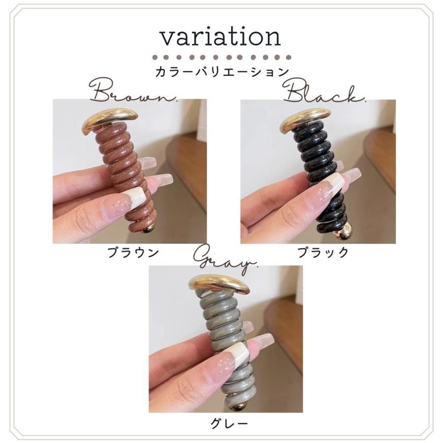 コイルポニー メタル ゴールド スパイラルヘアリング ぐるぐる コイルポニー メタル ゴールド スパイラルヘアリング ぐるぐる