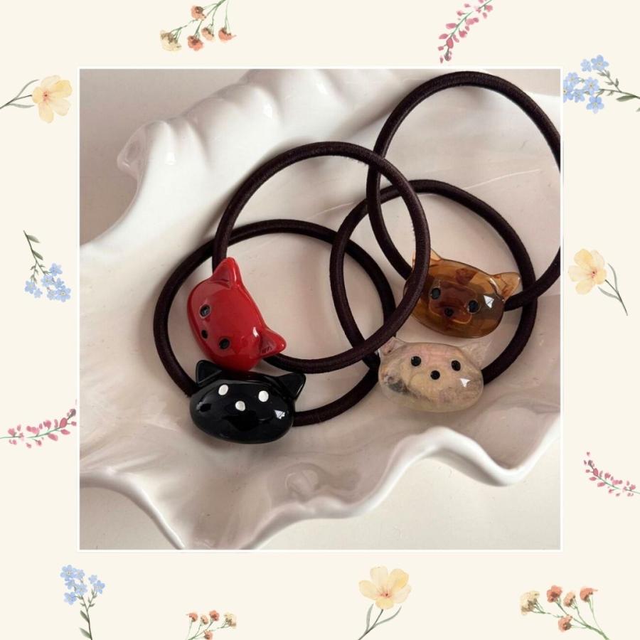 ヘアピン ヘアゴム ネコ 猫 ねこ 前髪クリップ ヘアアクセサリー