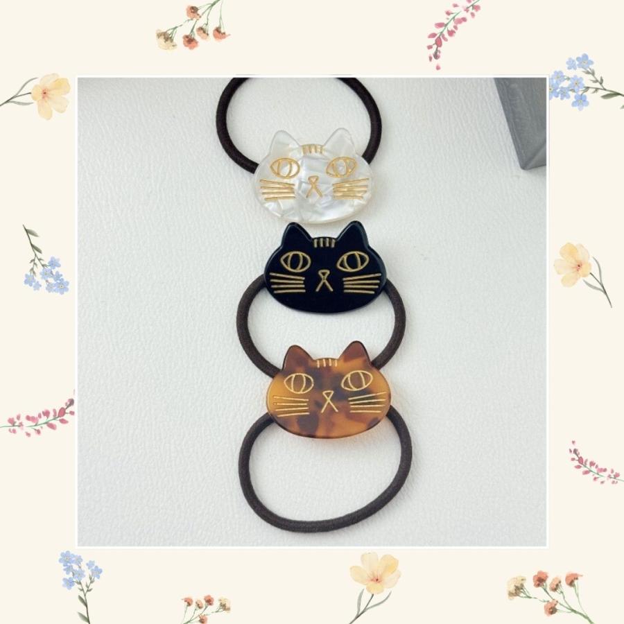 ヘアピン ヘアゴム ネコ 猫 ねこ 前髪クリップ ヘアアクセサリー