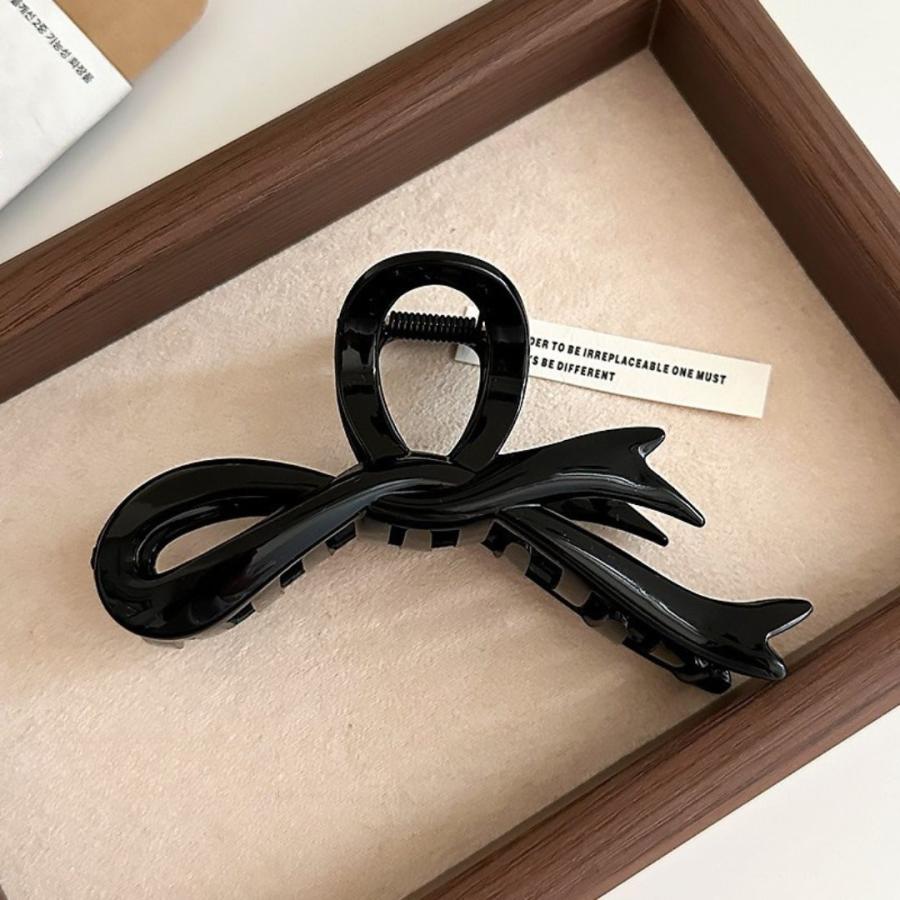 バンスクリップ ヘアクリップ リボン 特大 13cm ヘアアクセサリー 髪