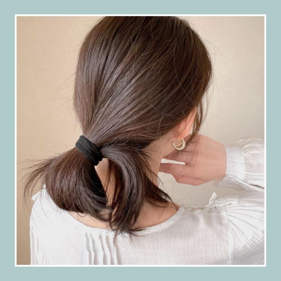 セットヘアゴム 25本セット ジャージーゴム 太め ヘアアクセサリー