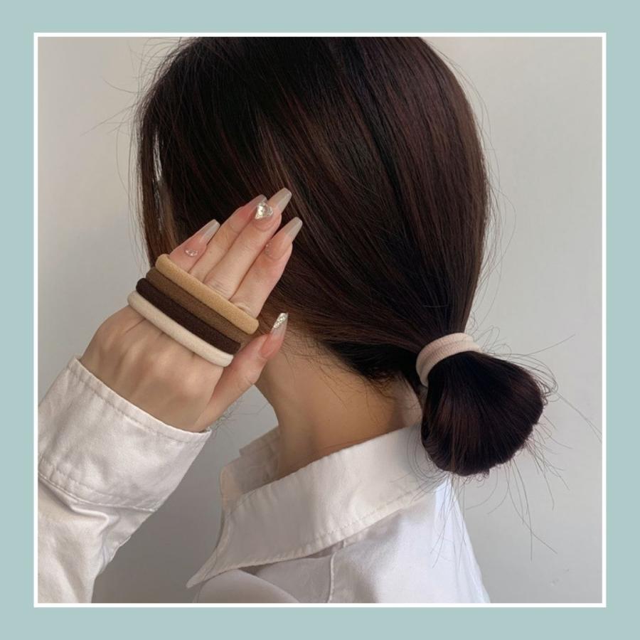 セットヘアゴム 25本セット ジャージーゴム 太め ヘアアクセサリー