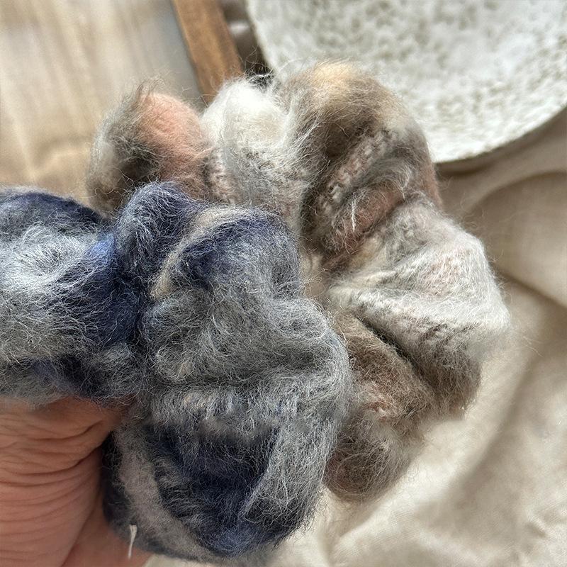 シュシュ ヘアゴム ふわふわ もこもこ ボリューム感 大きめ ビッグ