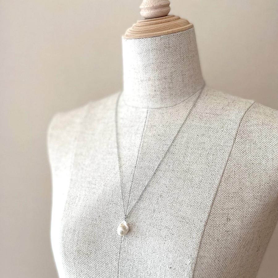 大粒バロックパール ペンダント 淡水真珠 サージカルステンレス