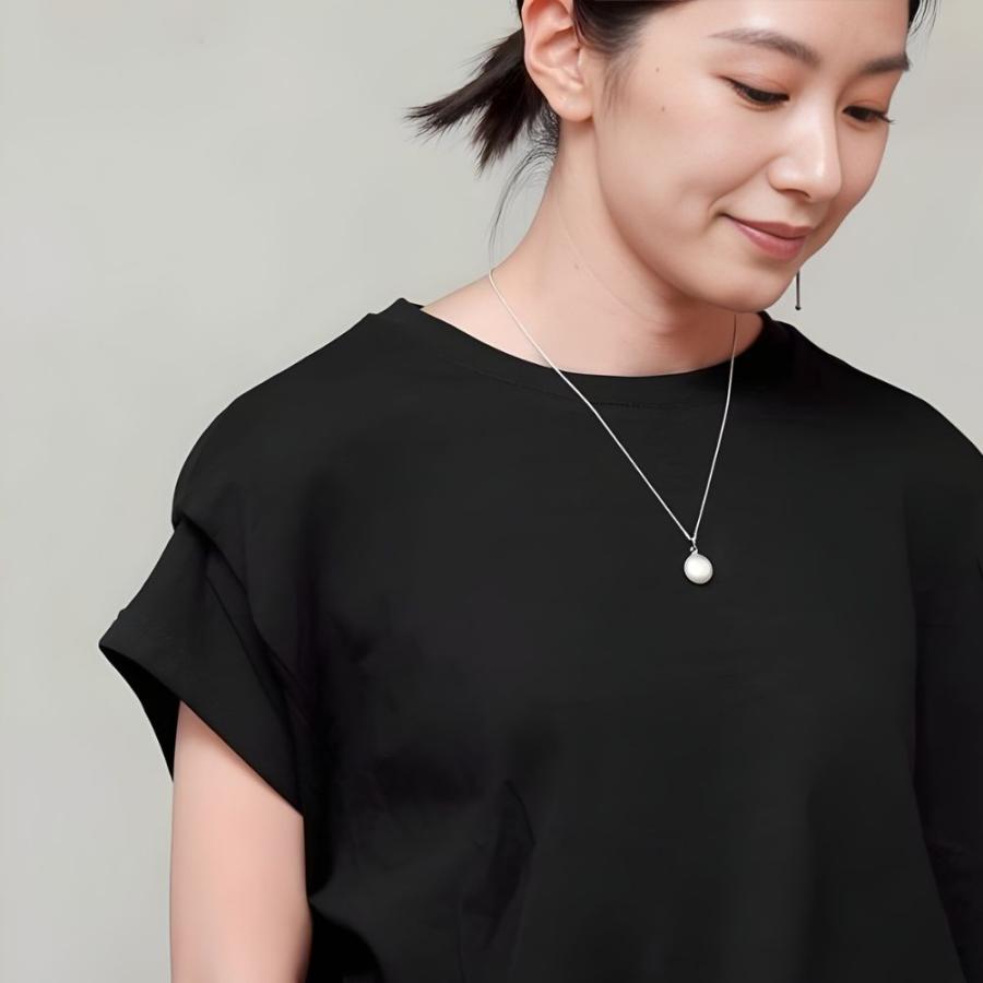 Sクラス］七色の輝きと透明感 淡水パール ペンダント / スライド